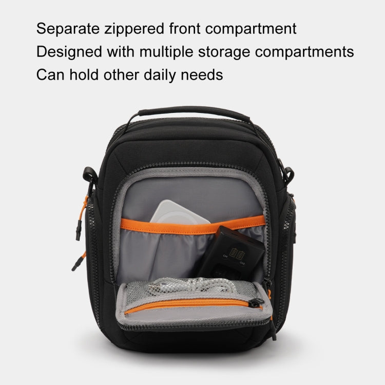 Cwatcun D140 Shoulder Crossbody Camera Storage Bag Shockproof Dropproof Leisure Outdoor Small Bag, Color: Large Black by Cwatcun