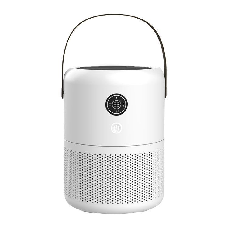 HX830 Smart Digital Display UV Ultraviolet Sterilization Desktop Negative Ion Air Purifier(White) by bashfashion