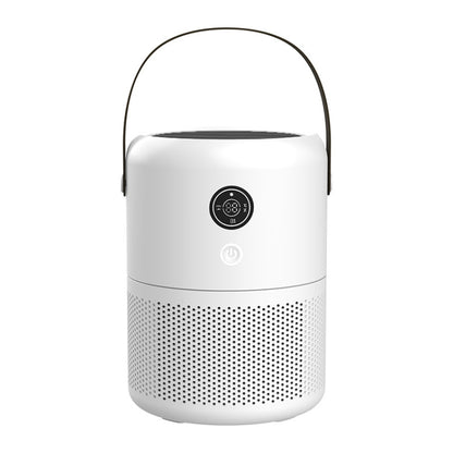 HX830 Smart Digital Display UV Ultraviolet Sterilization Desktop Negative Ion Air Purifier(White) by bashfashion