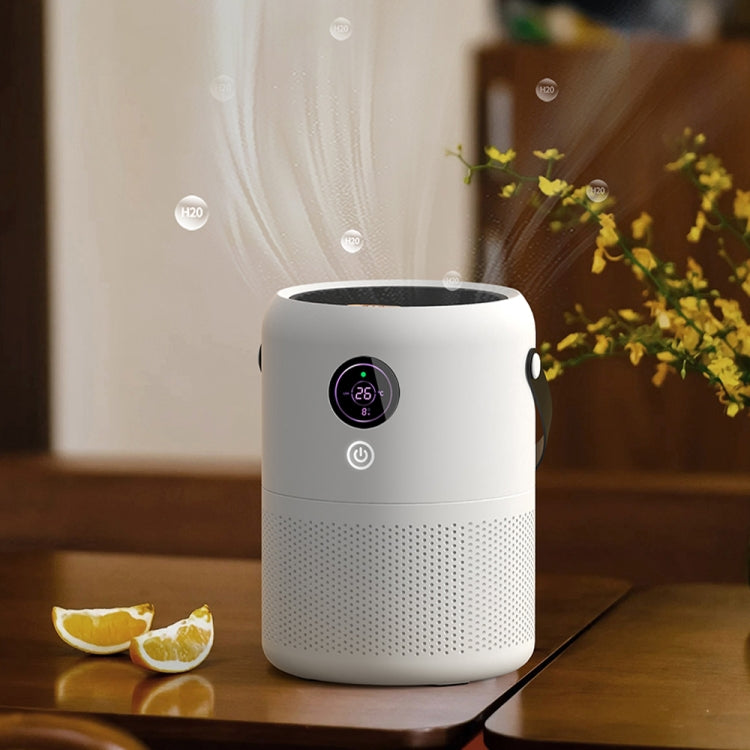 HX830 Smart Digital Display UV Ultraviolet Sterilization Desktop Negative Ion Air Purifier(White) by bashfashion