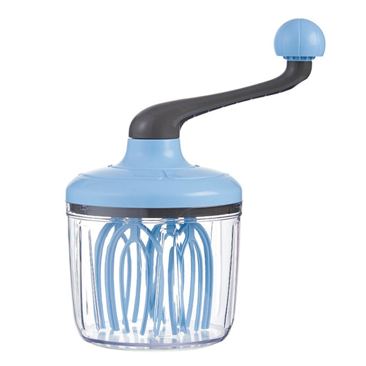 Home Baking Cream Whipper Kitchen Semi-Automatic Hand Egg Whisk Mixing Stick(Blue) by bashfashion