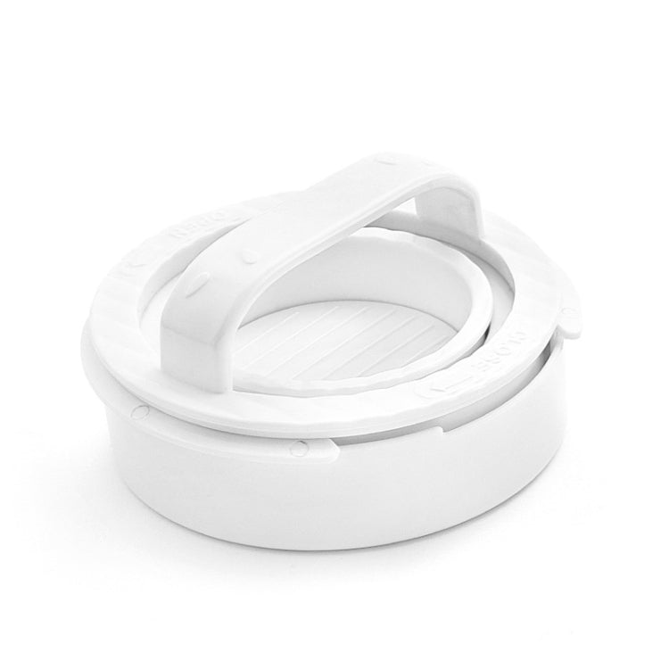 Round Burger Making Tools Kitchen Combo Meat Press Kit(White) by bashfashion