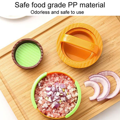 Round Burger Making Tools Kitchen Combo Meat Press Kit(White) by bashfashion