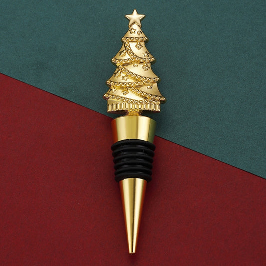 Christmas Tree Wine Champagne Sealing Stopper Home Fresh Christmas Party Wine Bottle Corks(Gold) by bashfashion