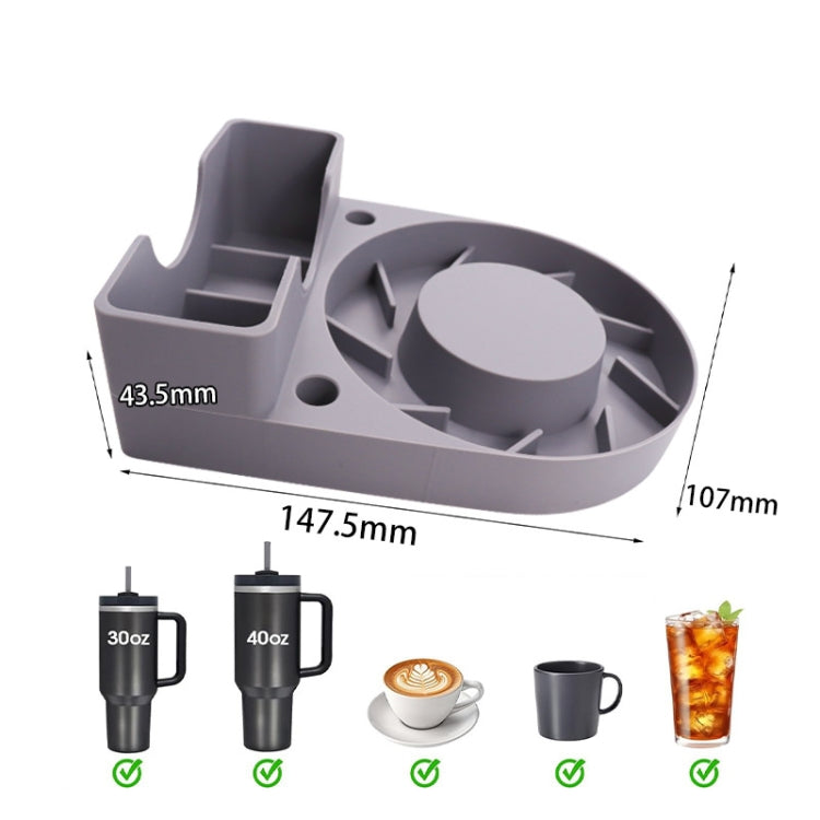 For Stanley 40oz/30oz Tumbler Drain Rack With Lid & Straw Holder(Gray) by bashfashion