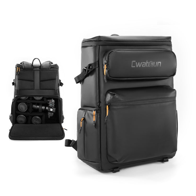 Cwatcun D141 Shoulder Drone Bag Large Capacity Multifunctional Waterproof Photography SLR Camera Bag(Black Extra Large) by Cwatcun