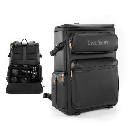 Cwatcun D141 Shoulder Drone Bag Large Capacity Multifunctional Waterproof Photography SLR Camera Bag(Black Extra Large) by Cwatcun