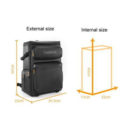 Cwatcun D141 Shoulder Drone Bag Large Capacity Multifunctional Waterproof Photography SLR Camera Bag(Black Extra Large) by Cwatcun