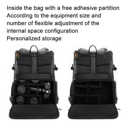 Cwatcun D141 Shoulder Drone Bag Large Capacity Multifunctional Waterproof Photography SLR Camera Bag(Black Extra Large) by Cwatcun