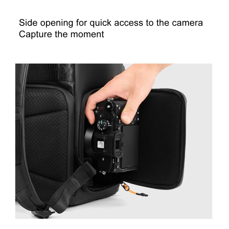 Cwatcun D141 Shoulder Drone Bag Large Capacity Multifunctional Waterproof Photography SLR Camera Bag(Black Extra Large) by Cwatcun