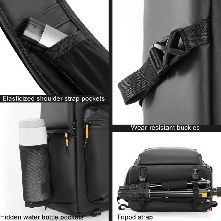 Cwatcun D141 Shoulder Drone Bag Large Capacity Multifunctional Waterproof Photography SLR Camera Bag(Black Extra Large) by Cwatcun