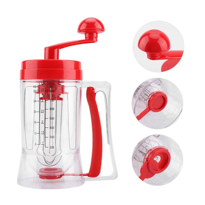 Hand-Operated Batter Dispenser Kitchen Baking Liquid Dividing Tool(Red) by bashfashion