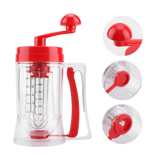Hand-Operated Batter Dispenser Kitchen Baking Liquid Dividing Tool(Red) by bashfashion