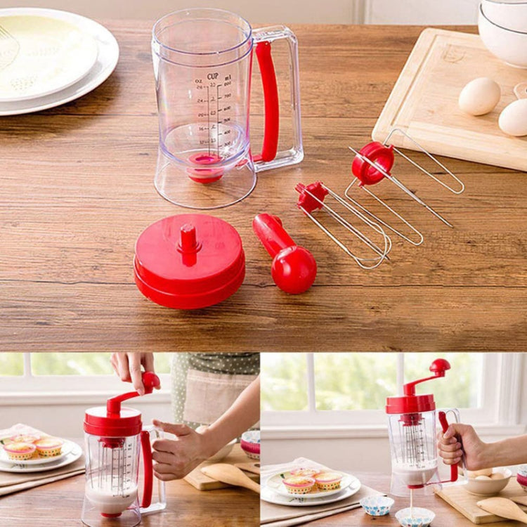 Hand-Operated Batter Dispenser Kitchen Baking Liquid Dividing Tool(Red) by bashfashion