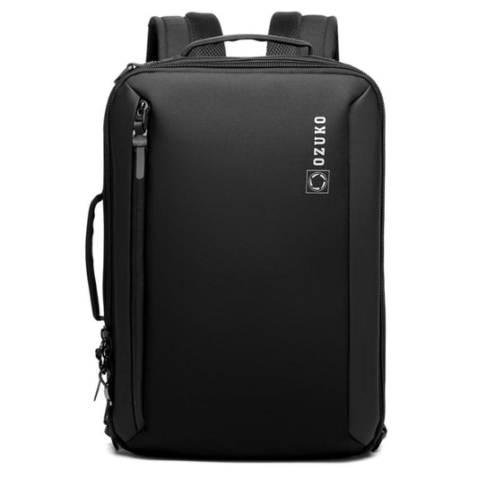 Ozuko Business Laptop USB Backpack Men Schoolbag(Black) by ozuko