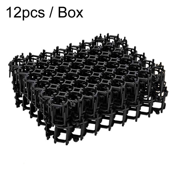 12pcs / Box Anti-Cats Barbed Spike Net Mat Sofas Gate Garden Cats Repellent Tool, Style: Without Screw(Black) by bashfashion