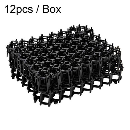 12pcs / Box Anti-Cats Barbed Spike Net Mat Sofas Gate Garden Cats Repellent Tool, Style: Without Screw(Black) by bashfashion