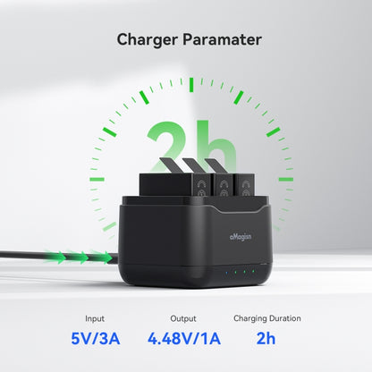 For GoPro HERO13 Black AMagisn Battery Charger Charging Seat by aMagisn