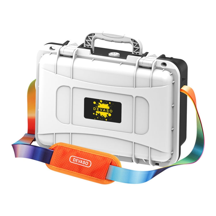 DEVASO For Switch / OLED IP67 Waterproof Storage Case Hardshell Bag, Color: Black White+Shoulder Strap by DEVASO