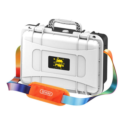 DEVASO For Switch / OLED IP67 Waterproof Storage Case Hardshell Bag, Color: Black White+Shoulder Strap by DEVASO