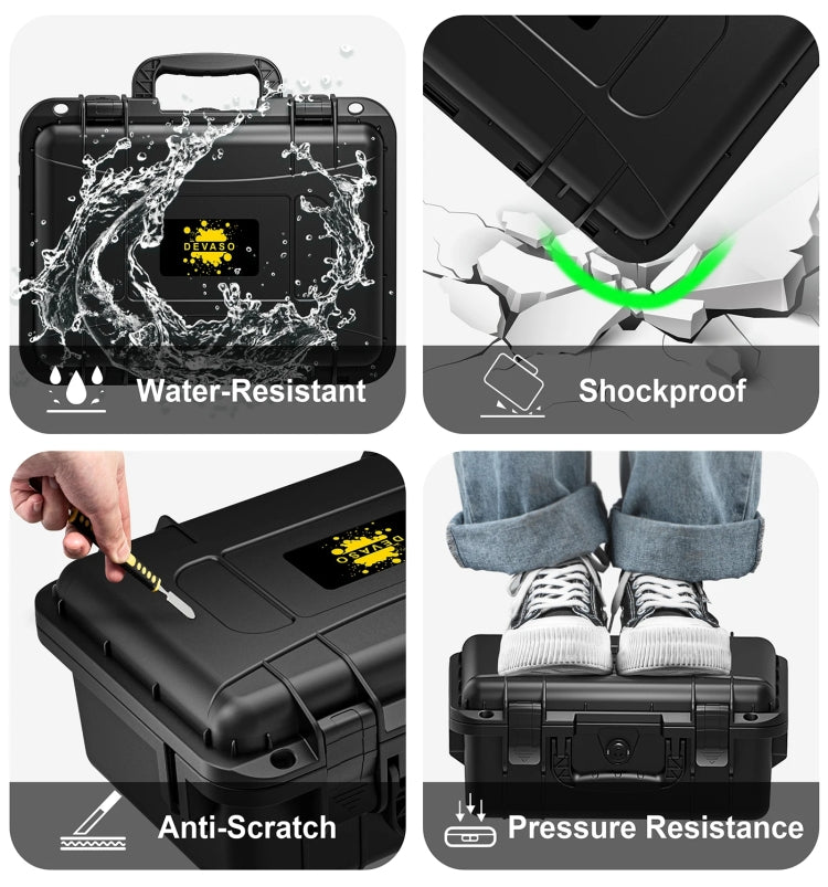 DEVASO For Switch / OLED IP67 Waterproof Storage Case Hardshell Bag, Color: Black+Shoulder Strap by DEVASO