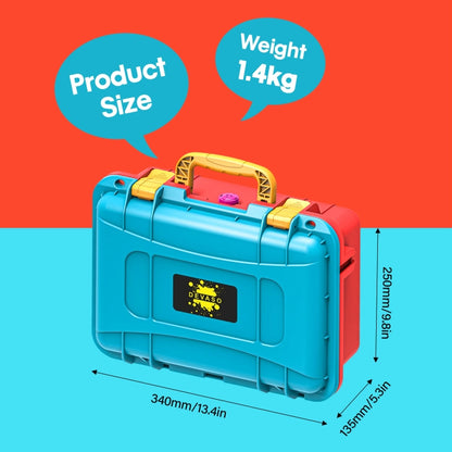 DEVASO For Switch / OLED IP67 Waterproof Storage Case Hardshell Bag, Color: Orange Blue by DEVASO