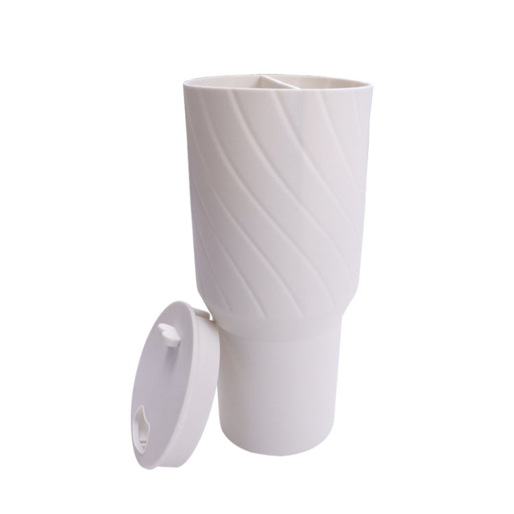 For Stanley Cup 2-divided Silicone Liner Compartment Cup, Size: 40oz(Beige) by bashfashion