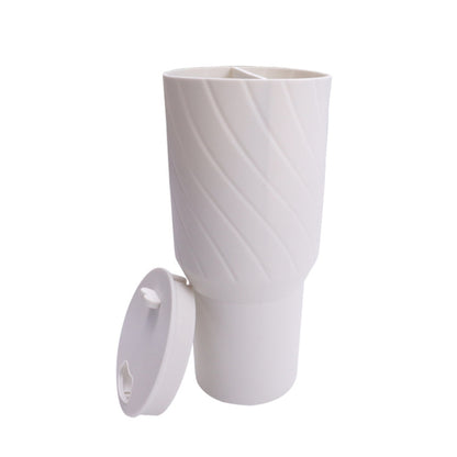 For Stanley Cup 2-divided Silicone Liner Compartment Cup, Size: 40oz(Beige) by bashfashion