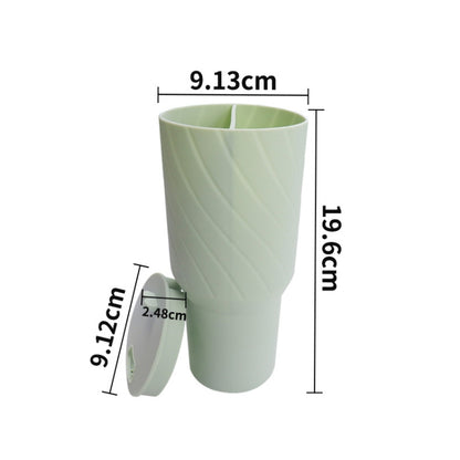 For Stanley Cup 2-divided Silicone Liner Compartment Cup, Size: 40oz(Green) by bashfashion