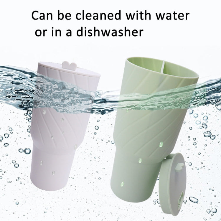 For Stanley Cup 2-divided Silicone Liner Compartment Cup, Size: 40oz(Green) by bashfashion