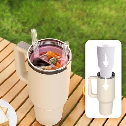 For Stanley Cup 2-divided Silicone Liner Compartment Cup, Size: 40oz(Pink) by bashfashion