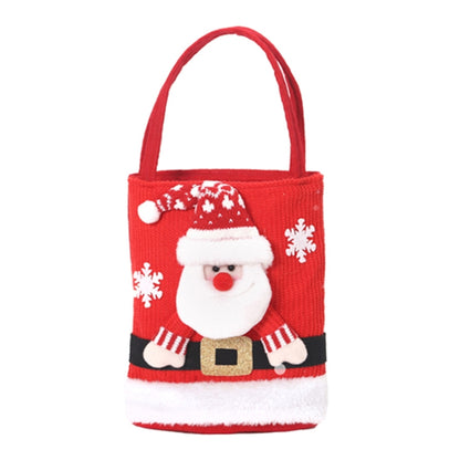Cute Large Capacity Christmas Decorations Gift Bag Kids Candy Tote Bag(Santa Claus) by bashfashion