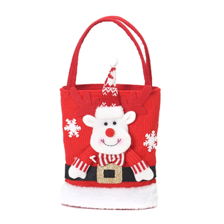 Cute Large Capacity Christmas Decorations Gift Bag Kids Candy Tote Bag(Elk) by bashfashion
