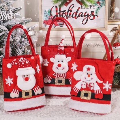 Cute Large Capacity Christmas Decorations Gift Bag Kids Candy Tote Bag(Elk) by bashfashion