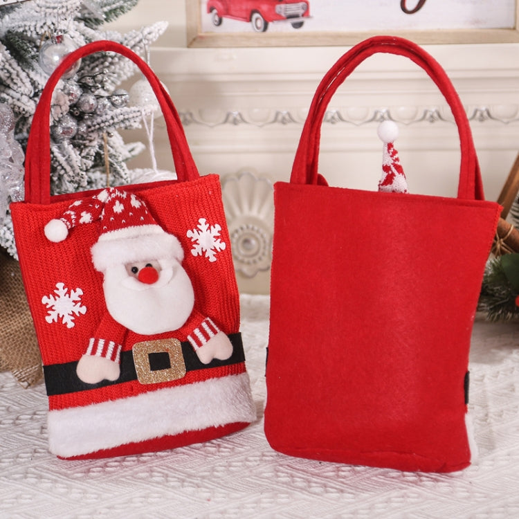 Cute Large Capacity Christmas Decorations Gift Bag Kids Candy Tote Bag(Snowman) by bashfashion