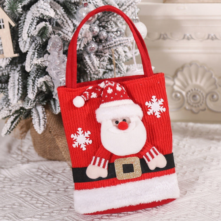 Cute Large Capacity Christmas Decorations Gift Bag Kids Candy Tote Bag(Snowman) by bashfashion