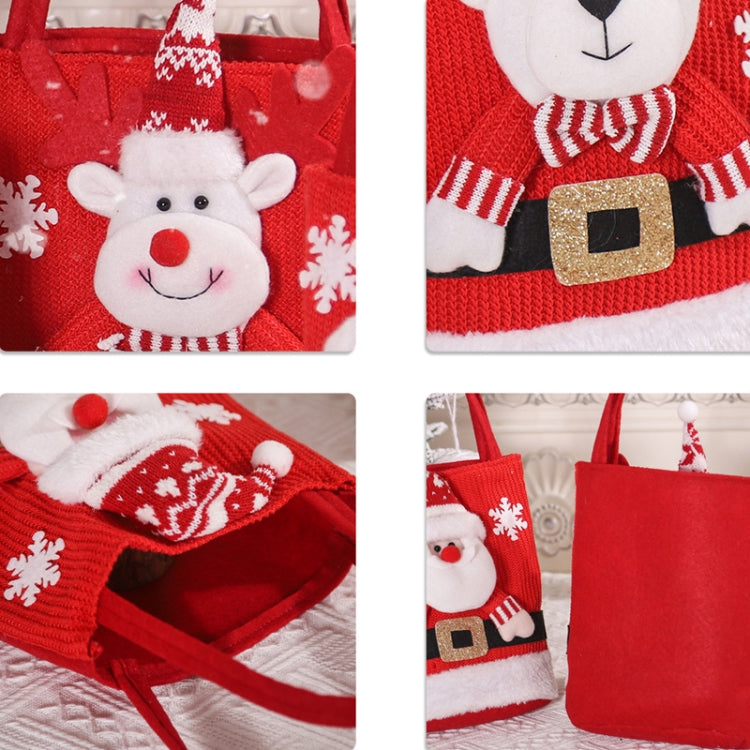 Cute Large Capacity Christmas Decorations Gift Bag Kids Candy Tote Bag(Santa Claus) by bashfashion