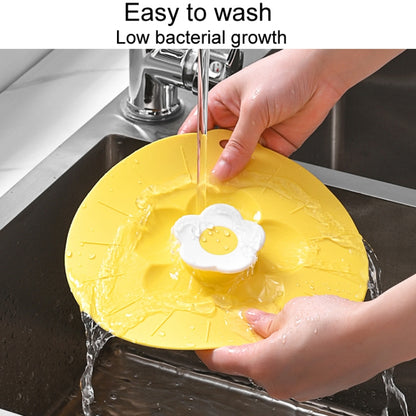 Small Cute Flower Silicone Freshness Lid Kitchen Household Food Dustproof Cover(Yellow) by bashfashion