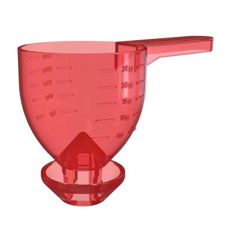 Convenient Measuring Scoop Overflow-proof Funnel Multifunctional Water Bottle Scoop(Red) by bashfashion