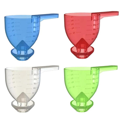 Convenient Measuring Scoop Overflow-proof Funnel Multifunctional Water Bottle Scoop(Blue) by bashfashion