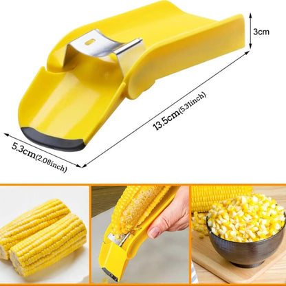 Fast Corn Cob Seperater Kitchen Gadgets Planer Knife(Yellow) by bashfashion