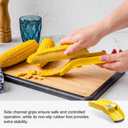 Fast Corn Cob Seperater Kitchen Gadgets Planer Knife(Yellow) by bashfashion