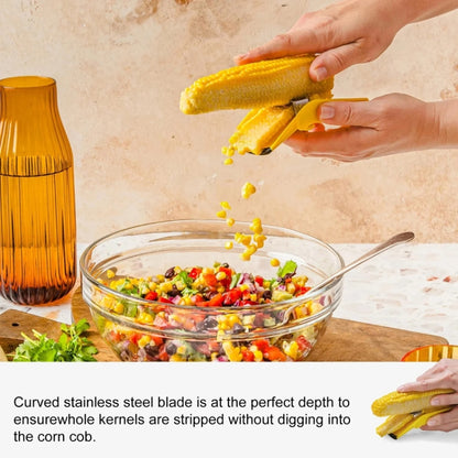 Fast Corn Cob Seperater Kitchen Gadgets Planer Knife(Yellow) by bashfashion
