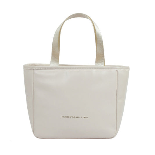 Women Tote Lunch Bag Portable Outdoor Picnic Bento Lunchbox Food Cooler Thermal Bag(White) by bashfashion