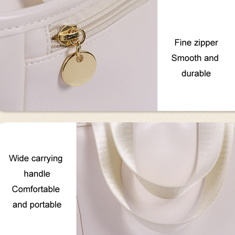 Women Tote Lunch Bag Portable Outdoor Picnic Bento Lunchbox Food Cooler Thermal Bag(White) by bashfashion