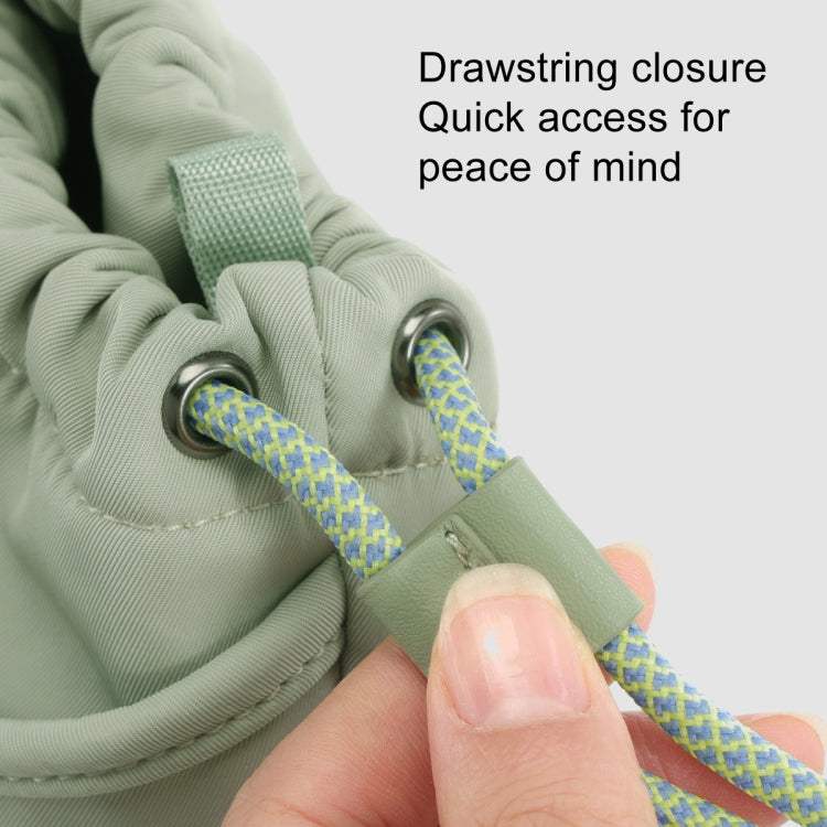 Cwatcun D159 Cloud Drawstring Camera Bag Shoulder Crossbody Photo Bag(Gray) by Cwatcun