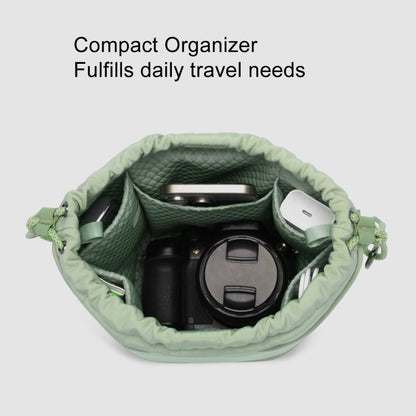 Cwatcun D159 Cloud Drawstring Camera Bag Shoulder Crossbody Photo Bag(Gray) by Cwatcun