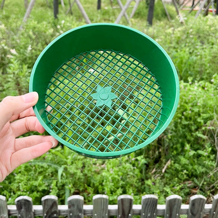 Home Planting Gardening Sieve Tool Sand And Soil Filter Screen, Diameter: 16cm(Green) by bashfashion