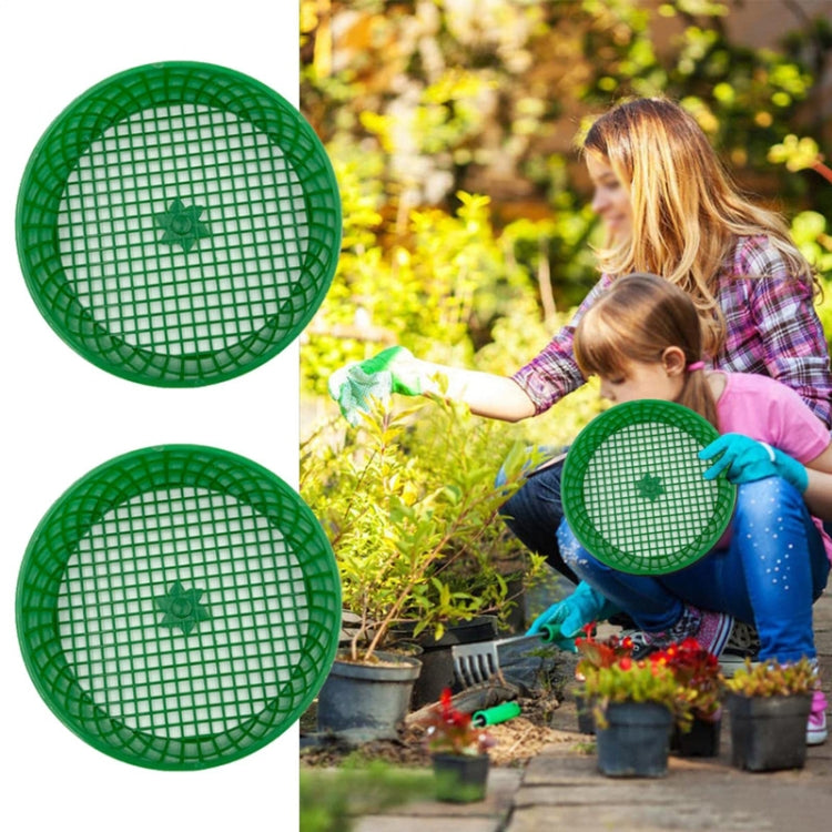 Home Planting Gardening Sieve Tool Sand And Soil Filter Screen, Diameter: 16cm(Green) by bashfashion