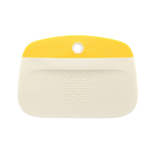 Kitchen Household Pasta Cutter Baking Plastic Squeegee Tool(Yellow) by bashfashion